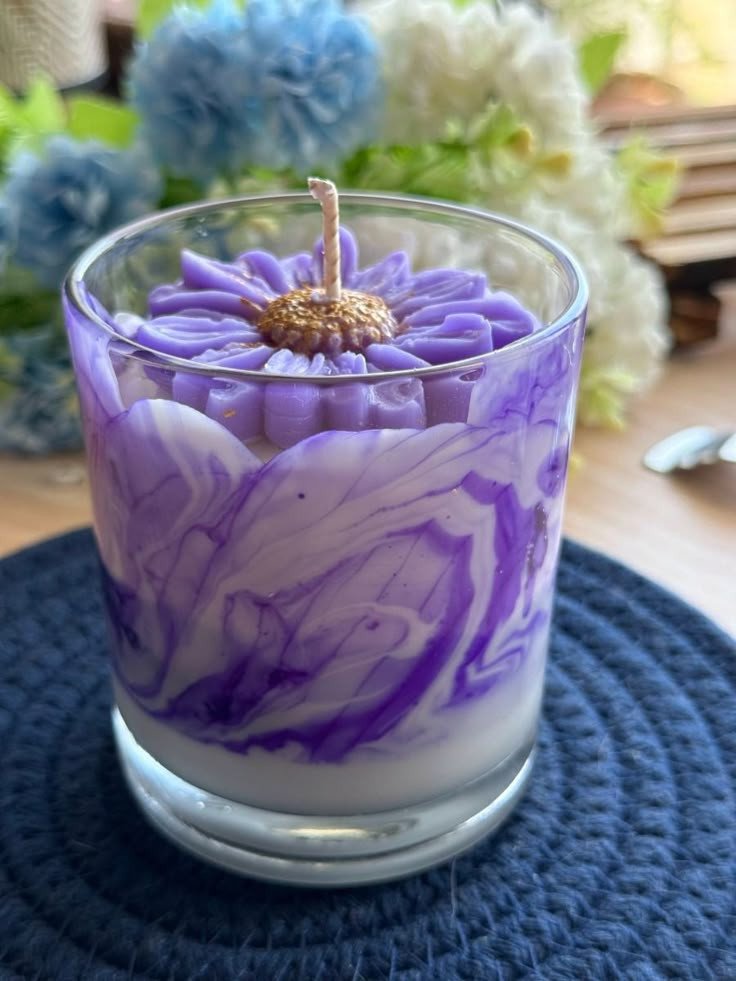 Decorative Glass Jar Candle